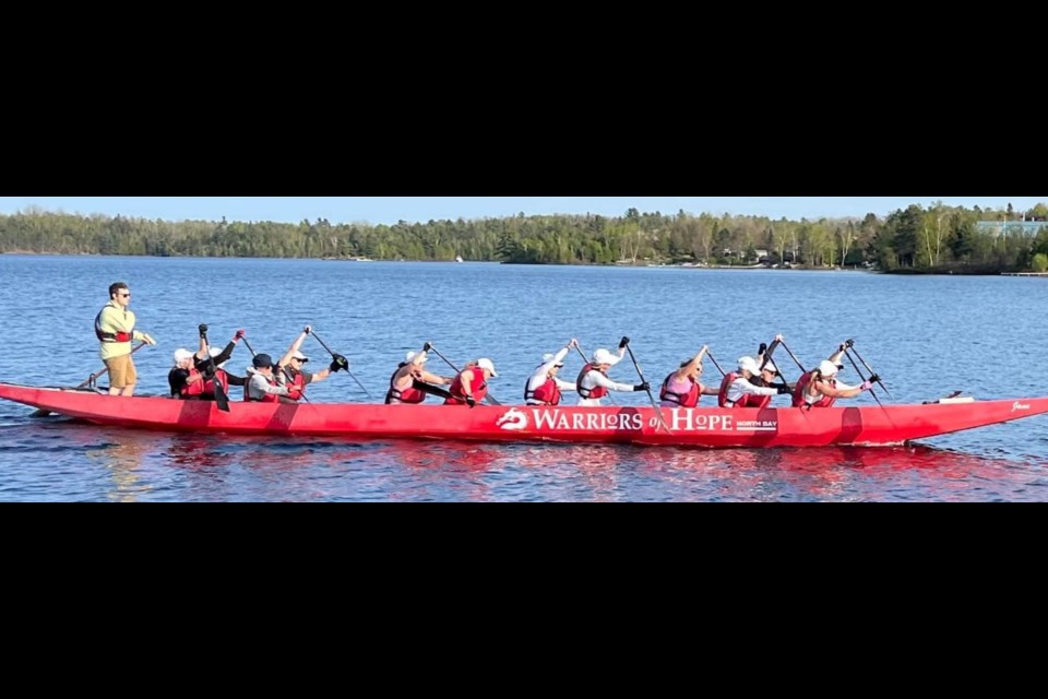 Warriors of Hope Dragon Boat Racing Team in North Bay.