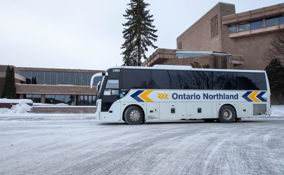2020 ontario northland bus at Lakehead