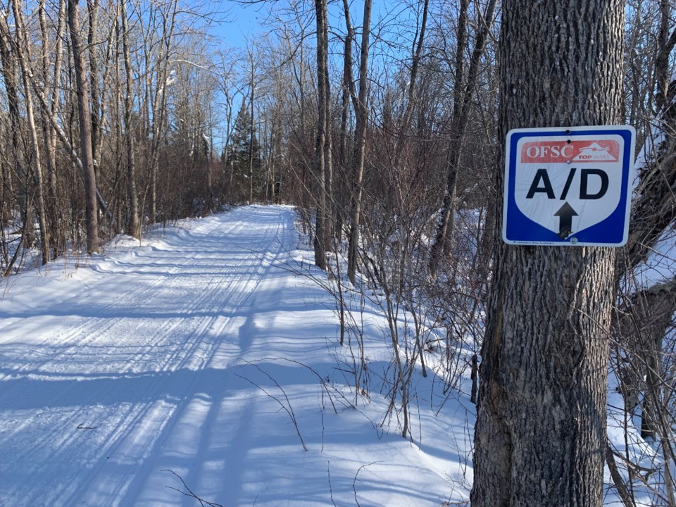 2021 01 20 snowmobile trails North Bay