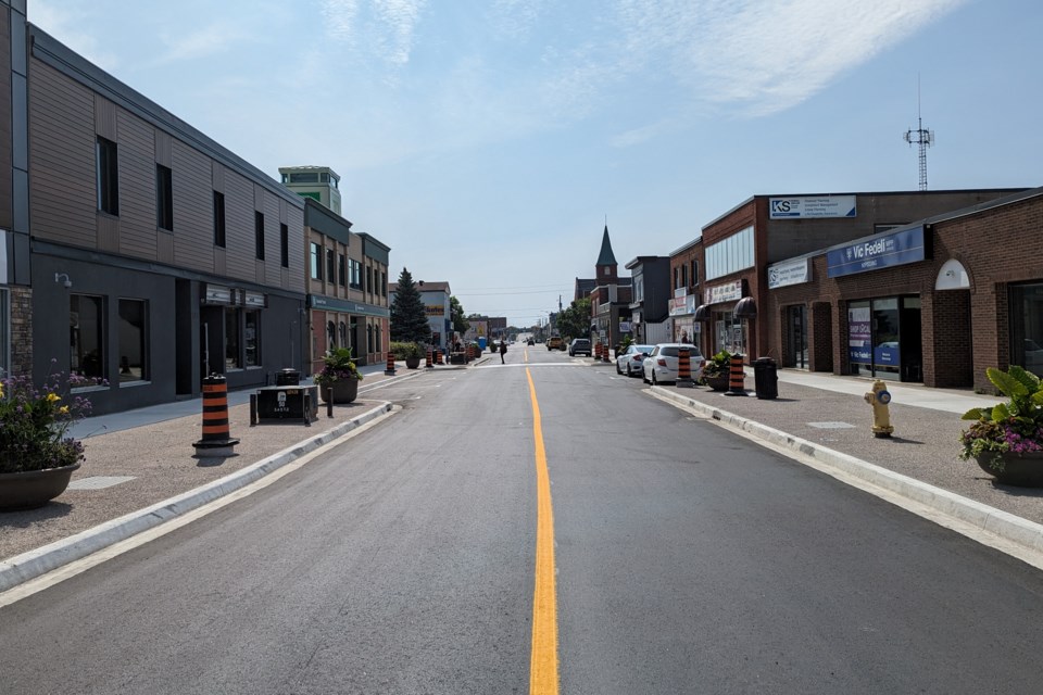 Phase one of the Making Over Main Street project is substantially complete and Main Street East between Sherbrooke and Wyld is open to pedestrian and vehicular traffic.