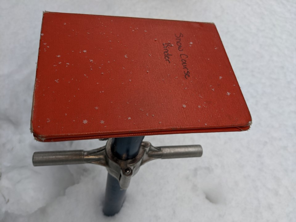 20220302 snow depth Corer and binder