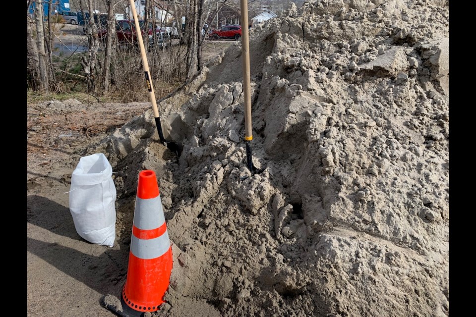 Sand bags, sand and shovels are available at the Public Works yard on Franklin St. Jeff Turl/BayToday.