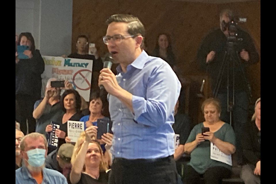 Pierre Poilievre makes stop in North Bay during northern run 
as Conservative Party of Canada Leadership hopeful.