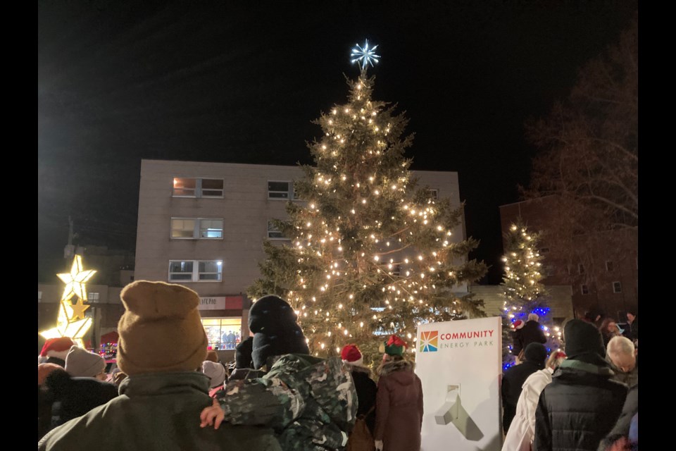 The tree lighting ceremony in downtown North Bay is a crowd pleaser 