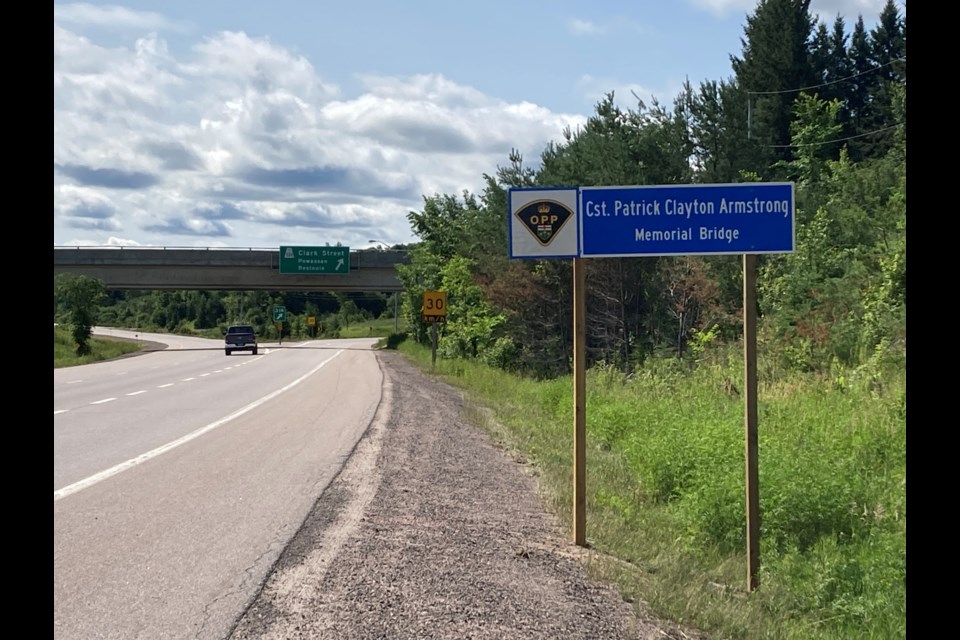 Powassan bridge dedicated to OPP Officer who died while on duty - North ...