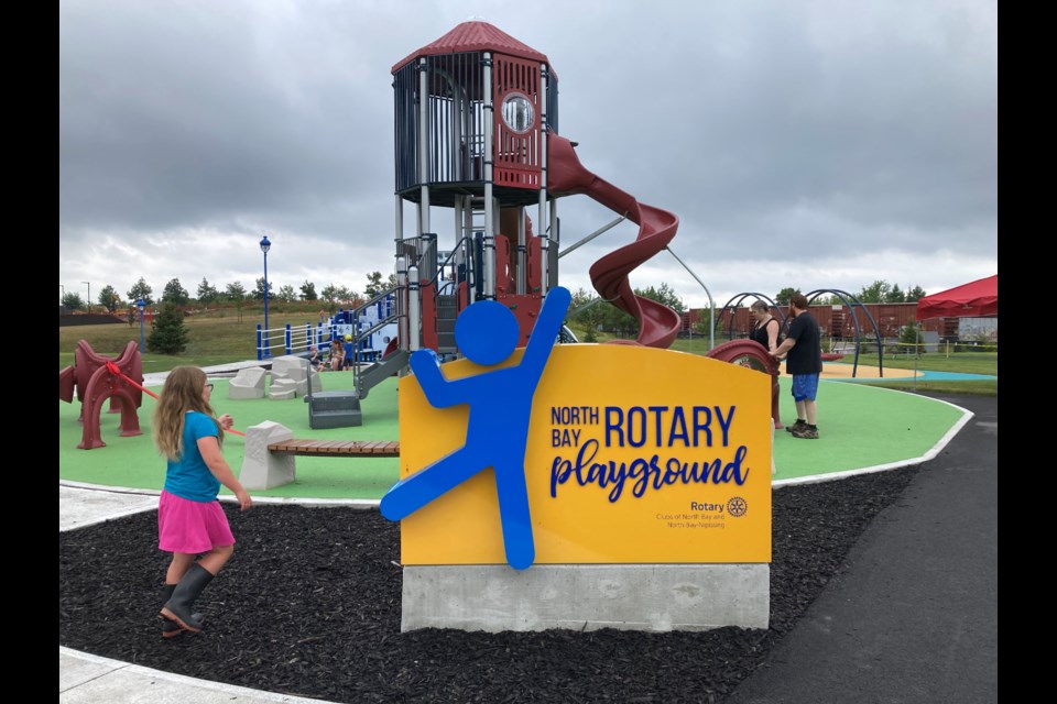 New Rotary Playground opens Saturday beside the Rotary Splash Pad in downtown North Bay 