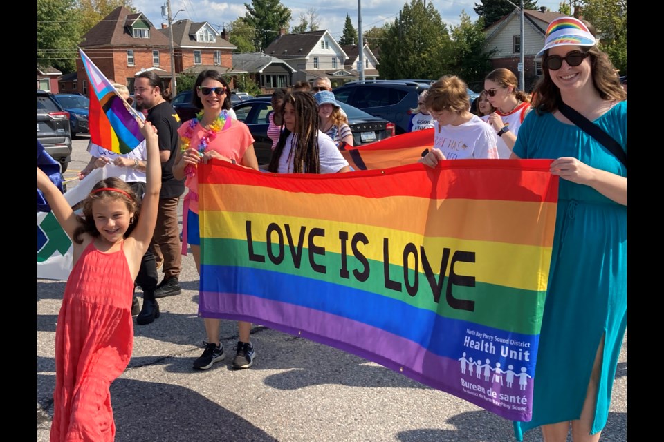 March for Equity and Justice, part of North Bay’s Pride weekend of events.