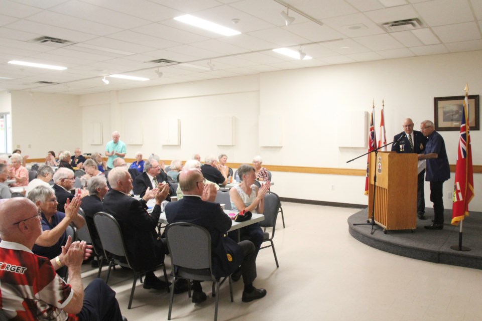 The crowd was thrilled to hear speeches from both Ron Devost and Vic Fedeli regarding the big grant. It was a memorable night for all. 