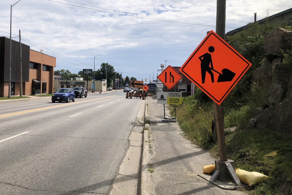 Sturgeon Falls' Front Street reconstruction has been going on since June, but the town says the end is in sight