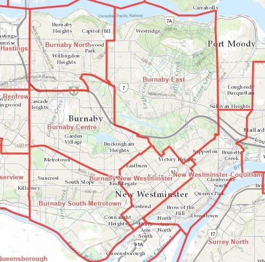 burnaby-electoral-map