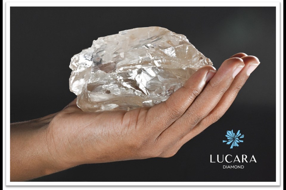 Vancouver-based Lucara Diamond Corp. has unearthed a 2,492-carat diamond from its Karowe mine in Botswana.