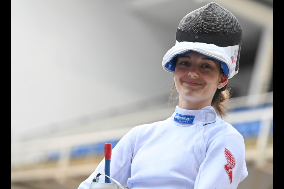 Fencer Anne Cebula will compete in the Paris Olympics in July.