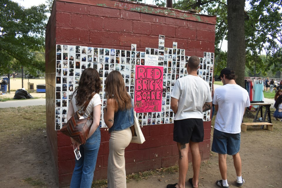 The Love Wall is now back to being the Red Brick Square.