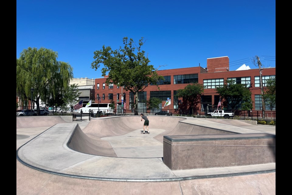 The new park is located at Harold Ickes Playground in Red Hook