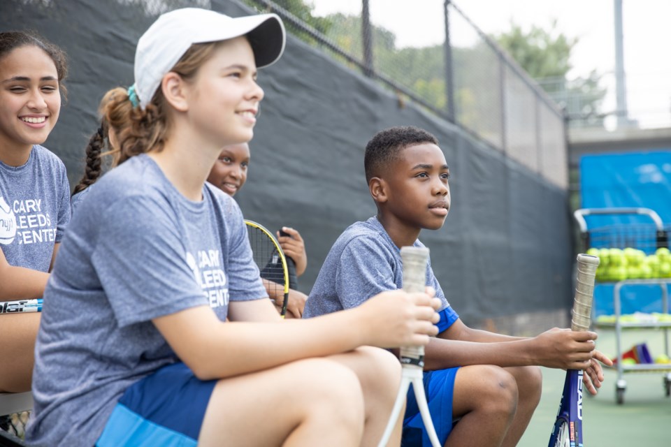 Julia Ivanov from Sheepshead Bay is part of the ball crew at the U.S. Open.  