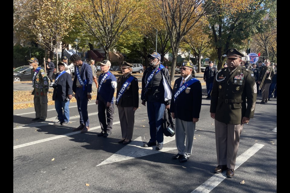 The grand marshals included Major General Kris Belanger; Command Sargeant Major Corey Thompson; Dr. Frederick Monderson; Jose Rios; Herbert Sweat; Randy Waterman; and Hercules Reid.