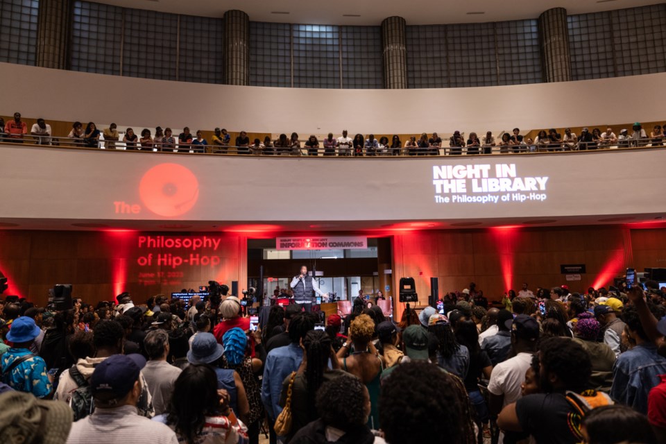 "Night in the Library: The Philosophy of Hip-Hop" drew more than 4,000 attendees.