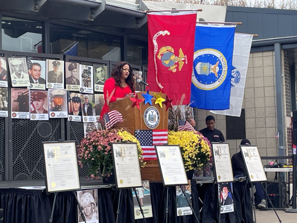 assemblymember-jaime-r-williams-speaks-during-veterans-day-appreciation-ceremony