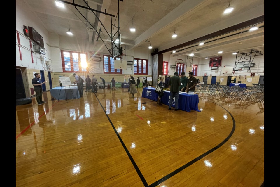 Gymnasium of JHS 218 James P. Sinnott.