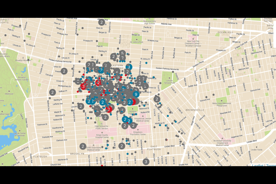 A map indicating respondent locations, with nearly all residing in the immediate area of the proposed bike lanes. The high response rate highlights the significance of this issue to local residents.