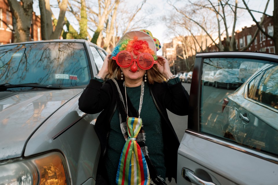 purim-participant-dressed-as-a-clown