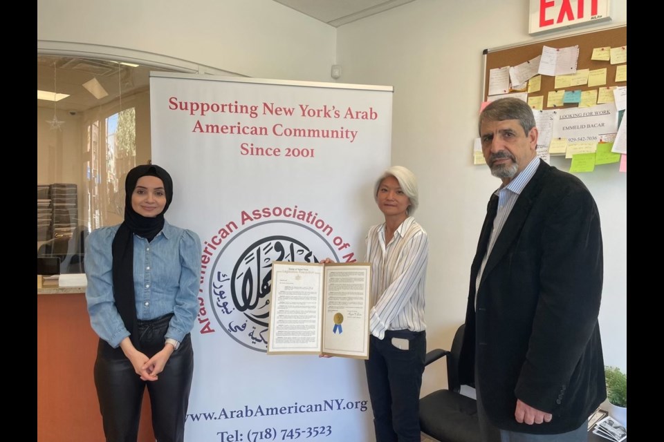 State Sen. Iwen Chu at the Arab American Association of New York.