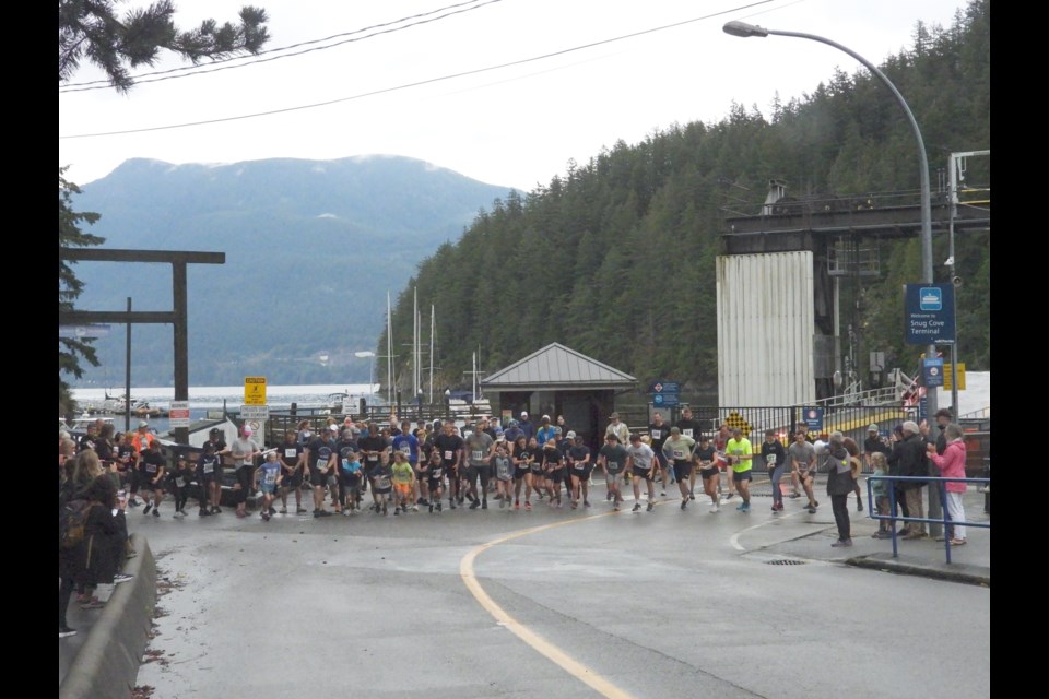 Runners take off in the Rotary Run’s 5K race on Aug. 24.