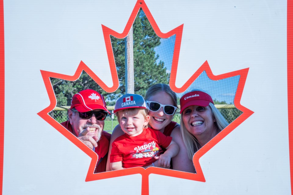 A Canada Day photo booth was provided during July 1 celebrations in Bradford.