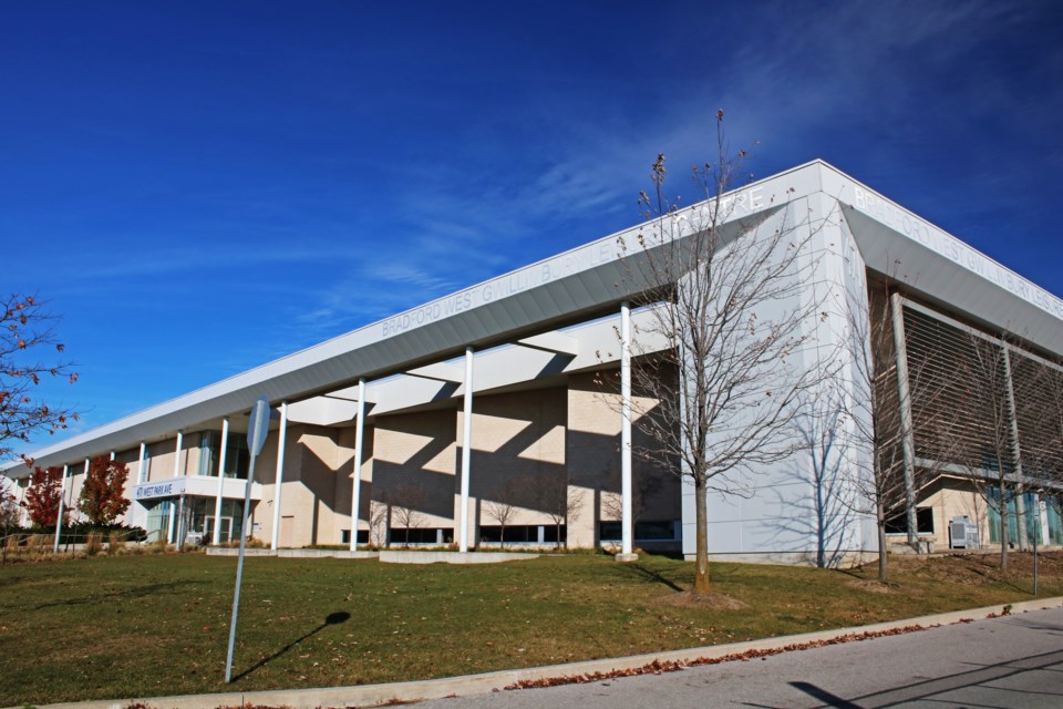 The BWG Leisure Centre is seen in Bradford on Tuesday, Nov. 14, 2023.