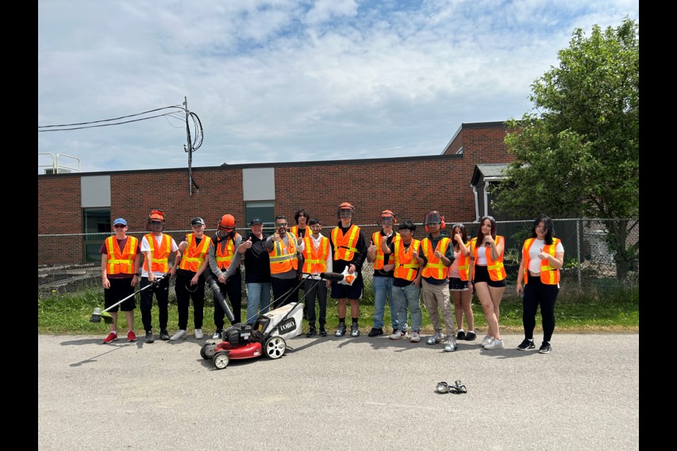 About 40 Bradford District High School students participated in a skills training session organized by the school, Ontario Parks Association and Town of Bradford West Gwillimbury this week.