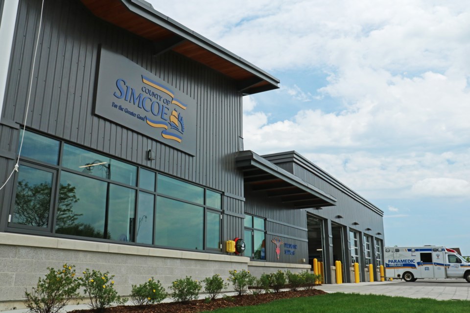 The County of Simcoe’s new paramedic station is seen at 480 Miller Park Ave. in Bradford on Wednesday, May 22.