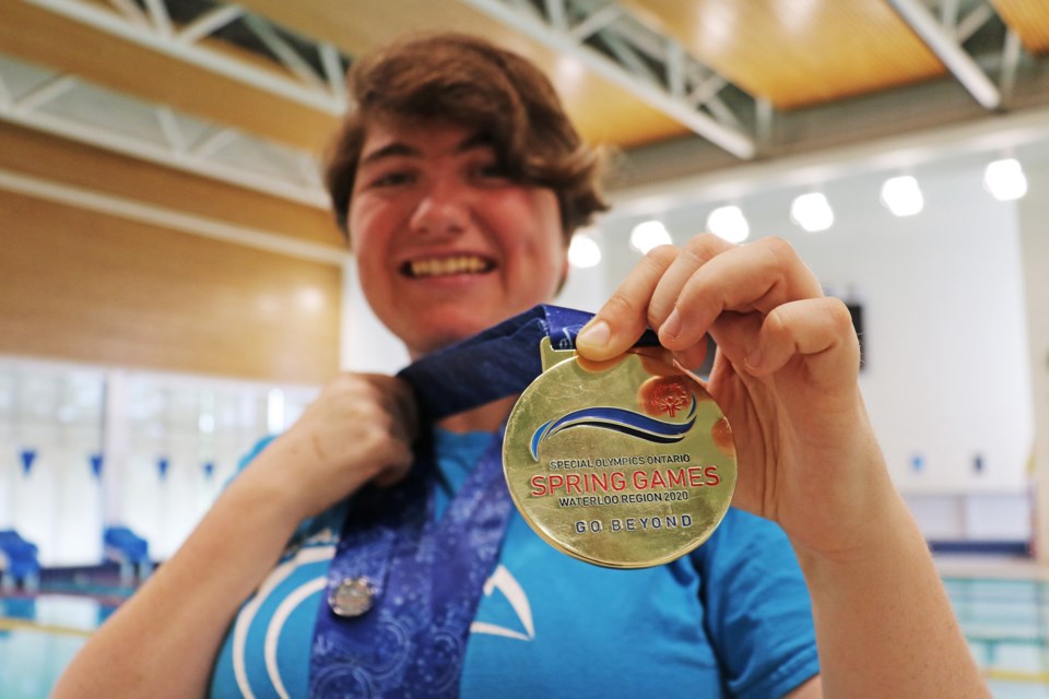 Beeton resident Zoe Barnes won one silver and two gold medals for swimming at the Special Olympics Provincial Spring Games in May, and spends much of her time training at the BWG Leisure Centre where’s she’s seen on Friday, June 7.