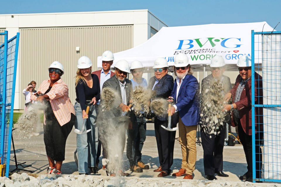 Representatives of Wellings Communities, parent company Nautical Lands Group and partner Choice Properties were joined by representatives from the town and members of council for the groundbreaking of Wellings of Bradford, at 397 Langford Blvd. in Bradford, on Sept. 4.