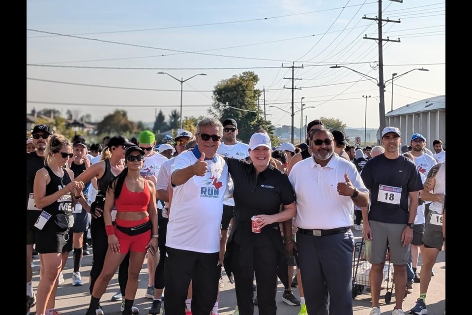 More than 300 people and 106 runners participated in the 13th annual Run for Bradford hosted by Mercy4Mankind at the Bradford and District Memorial Community Centre on Sept. 22, 2024.