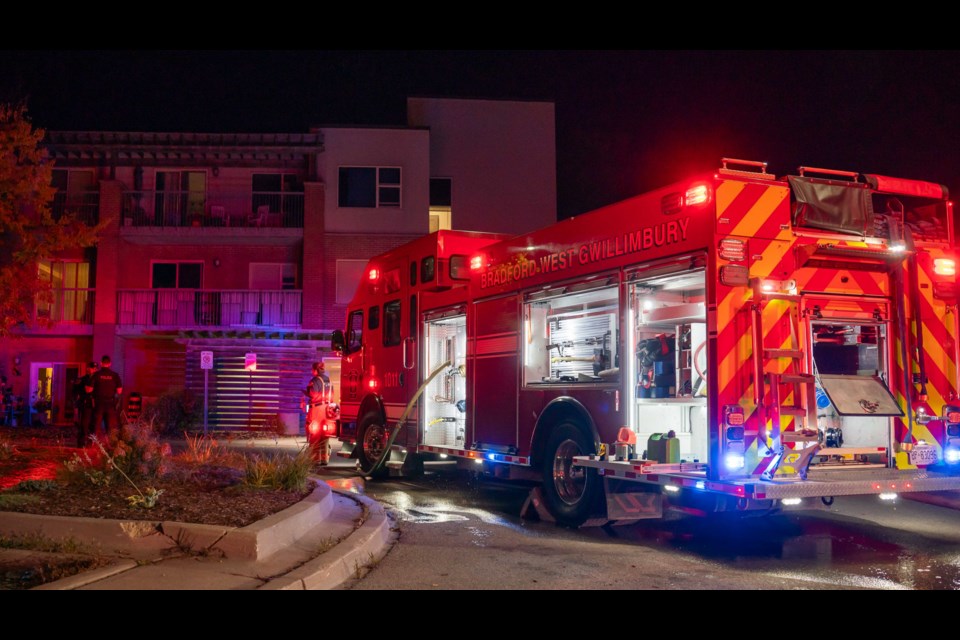 Firefighters respond to an incident at 100 Miller Park Ave. in Bradford Oct. 21. 