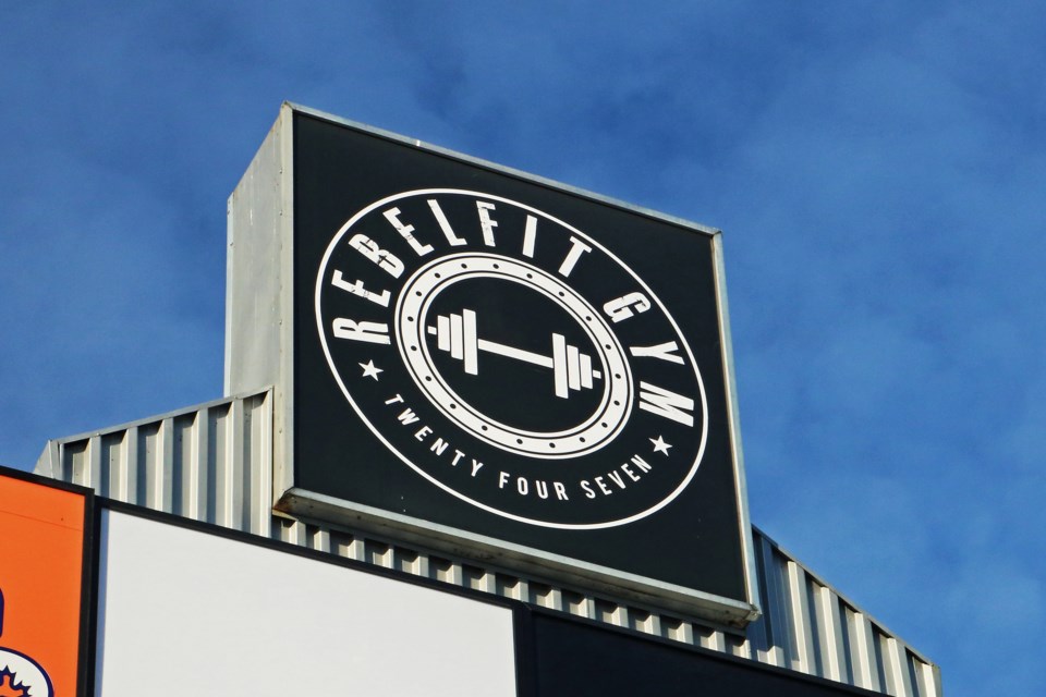 The Rebel Fit Gym logo has already been added to the top of the sign for the Holland Marsh Square plaza at 164-190 Holland St. W. in Bradford on Jan. 22.