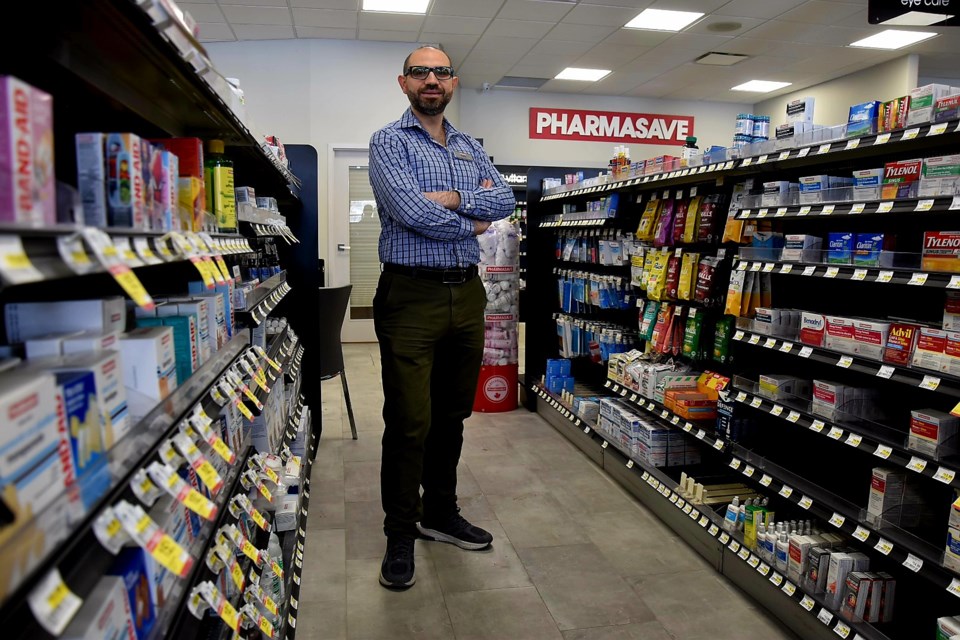 Cookstown Pharmasave owner Angelo Sarsam is glad to reopen the pharmacy after it was closed for nearly 6.5 months following a fire in a neighbouring unit.