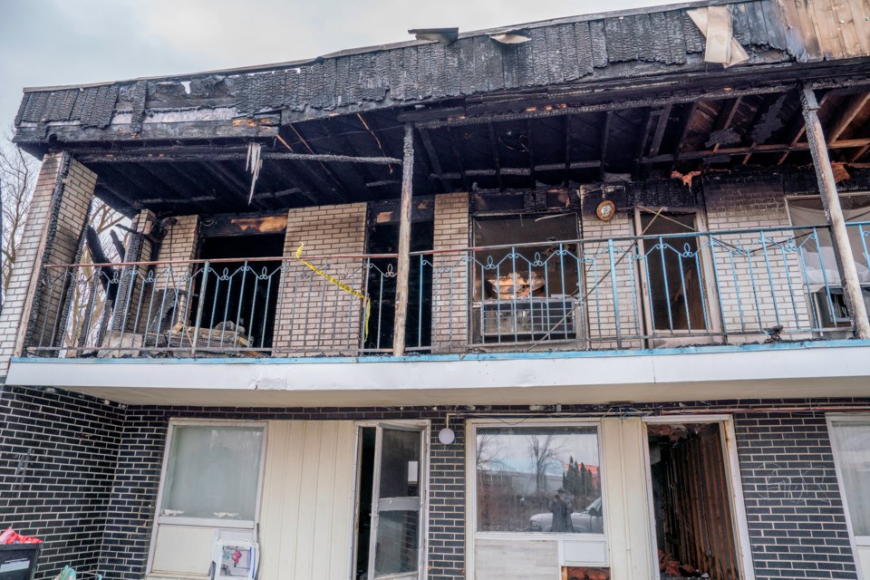 Firefighters were called to a blaze at a motel in King Township on March 23 at around 3 a.m. 