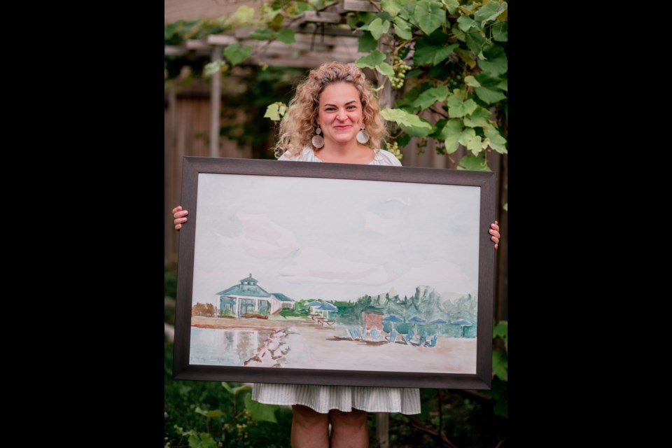 Innisfil artist Maria Kelebeev has been selling a variety of art pieces depicting local scenes such as the Innisfil Beach park and Friday Harbour, while donating a portion of the proceeds to local charities. 