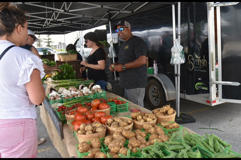 Fresh produce from the Holland Marsh, at Springh Farms. Miriam King/Bradford Today