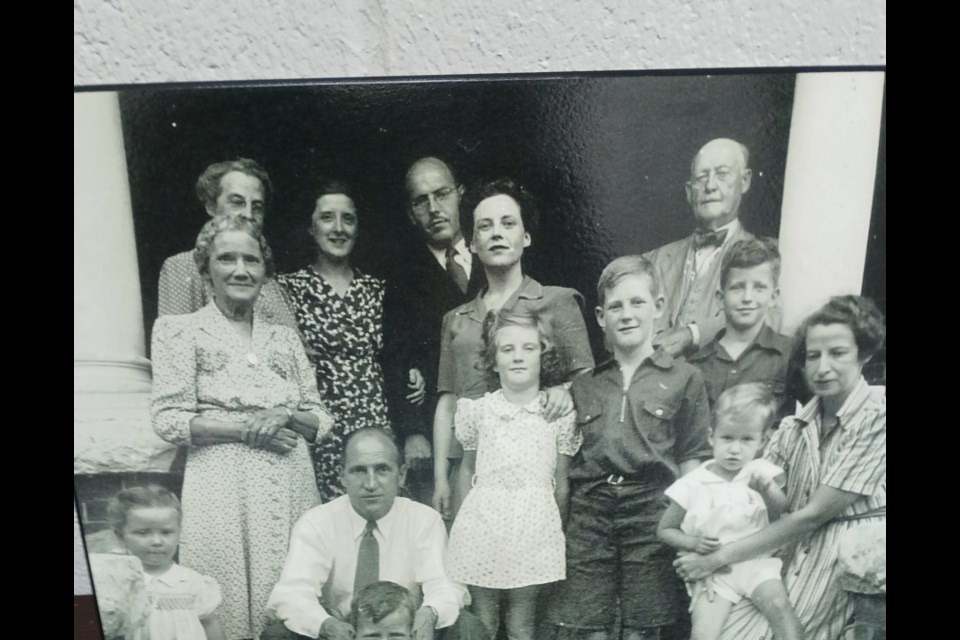 An older Evans family shot. Five of the six males in the picture practiced law in Bradford.