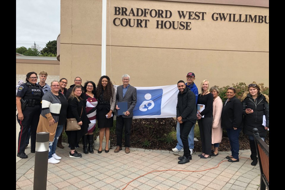 Bradford hosts flag raising ceremony for National Breastfeeding Week (4