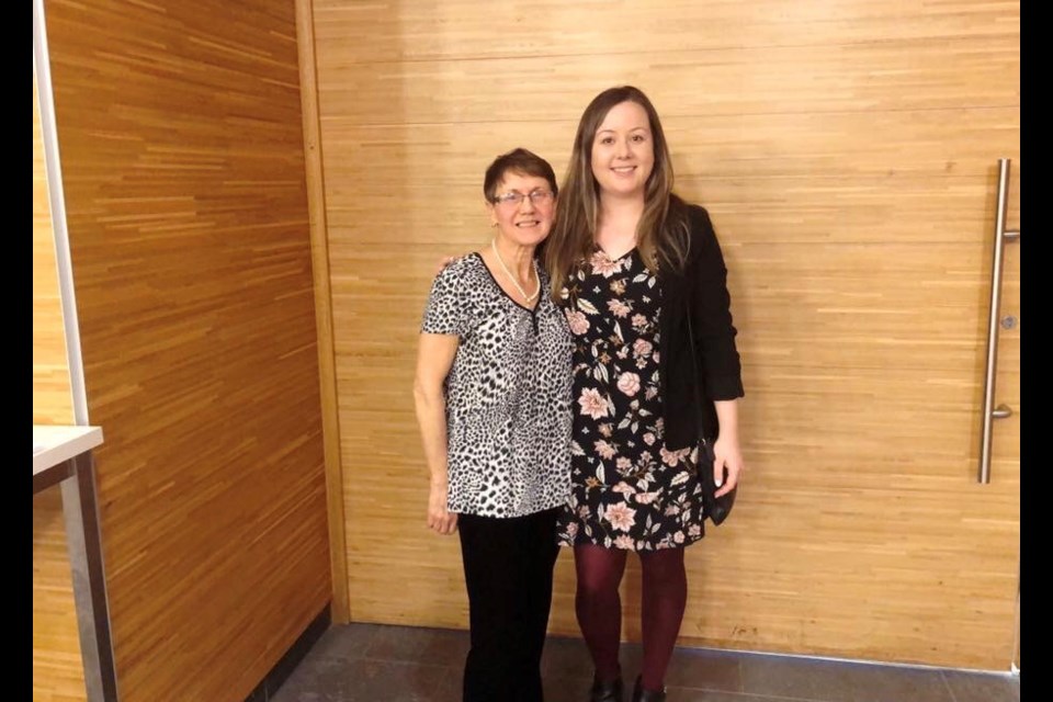 Cynthia Breadner and Jennifer Lloyd after their deputation to council on Tuesday evening. Submitted Photo.