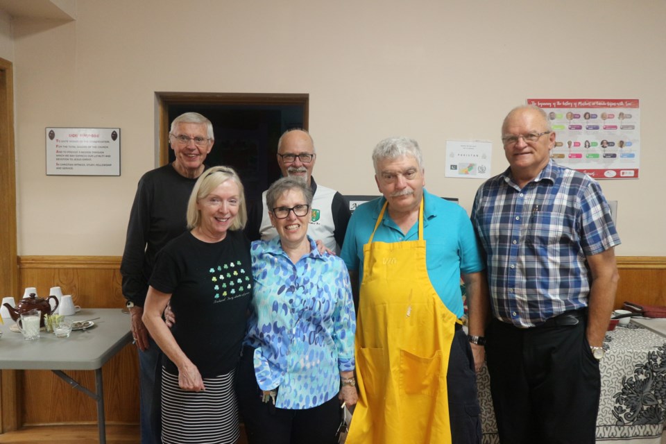 Bradford Arts Council volunteers and event organizers, Dennis Bradley, Nancy Malone, John Malone, Relly Weisinger, Doug Osborne and Bill Jermyn. Natasha Philpott/BradfordToday                               