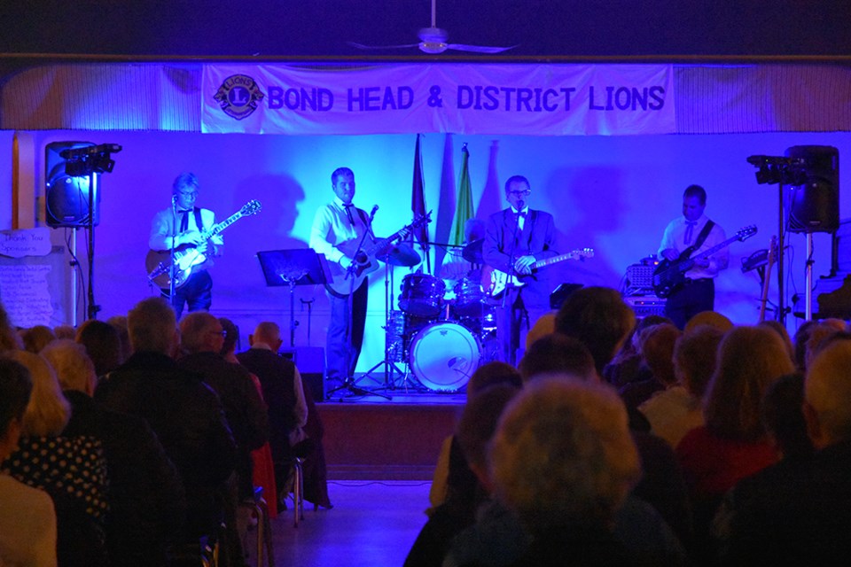 Ken Blyth and Reminiscing, in a tribute to Buddy Holly at the Bond Head Community Hall. Miriam King/Bradford Today