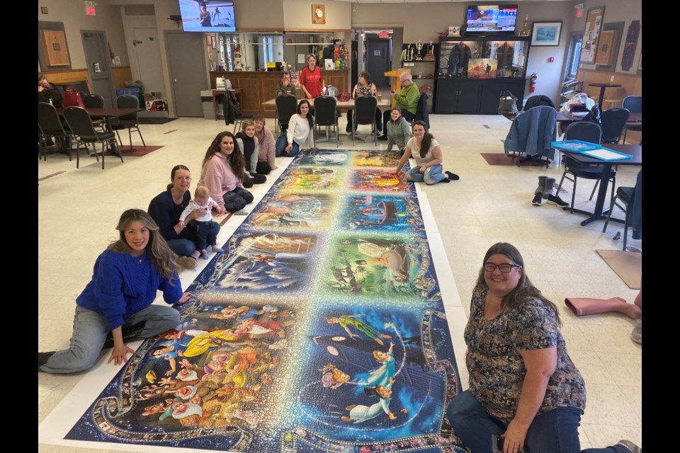 A 40,000 piece Disney puzzle exists and that's our evening plans