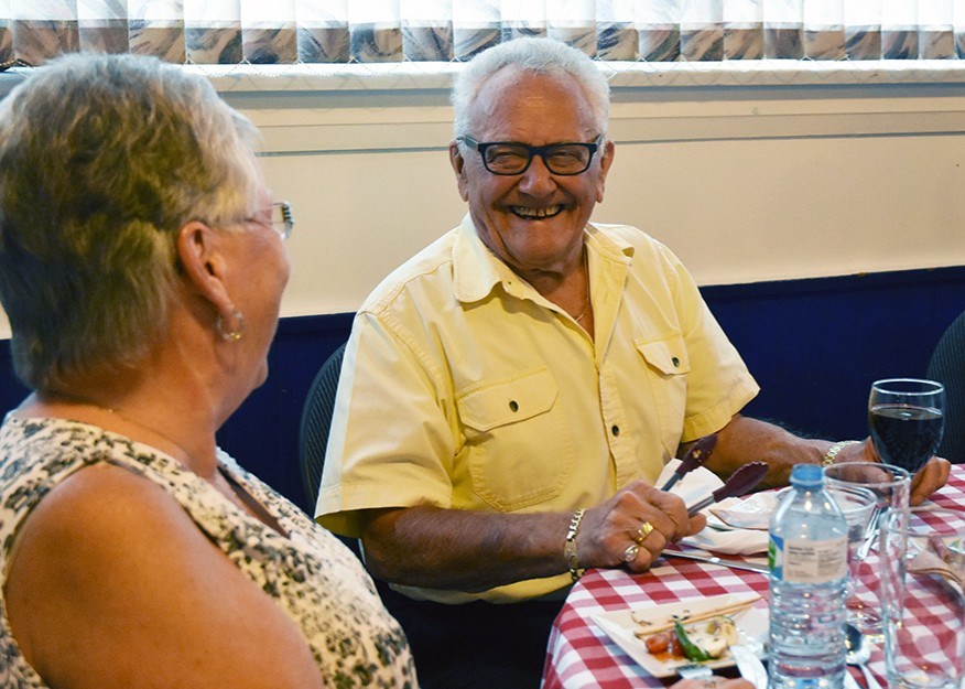 Legionnaire Roy Bridge, at the Lefroy-Belle Ewart legion’s Italian Night. Miriam King/BradfordToday