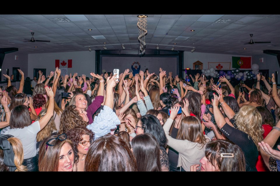 A sold out crowd of about 450 women gathered in Bradford to celebrate International Women's Day.