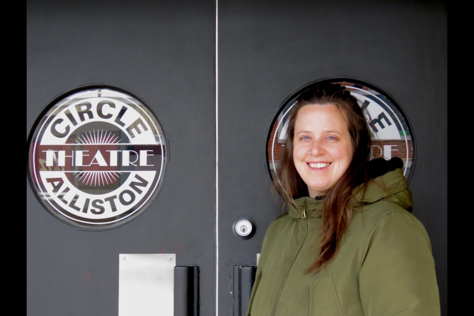 Christine Molenaar, Director of Fundraising for Alliston Out of the Cold (AOTC) and owner of the Circle Theatre and Cool Moose Ice Cream, encourages people to participate In the Coldest Night of the Year walk, Saturday Feb.22. Rosaleen Egan for Bradford Today
                               