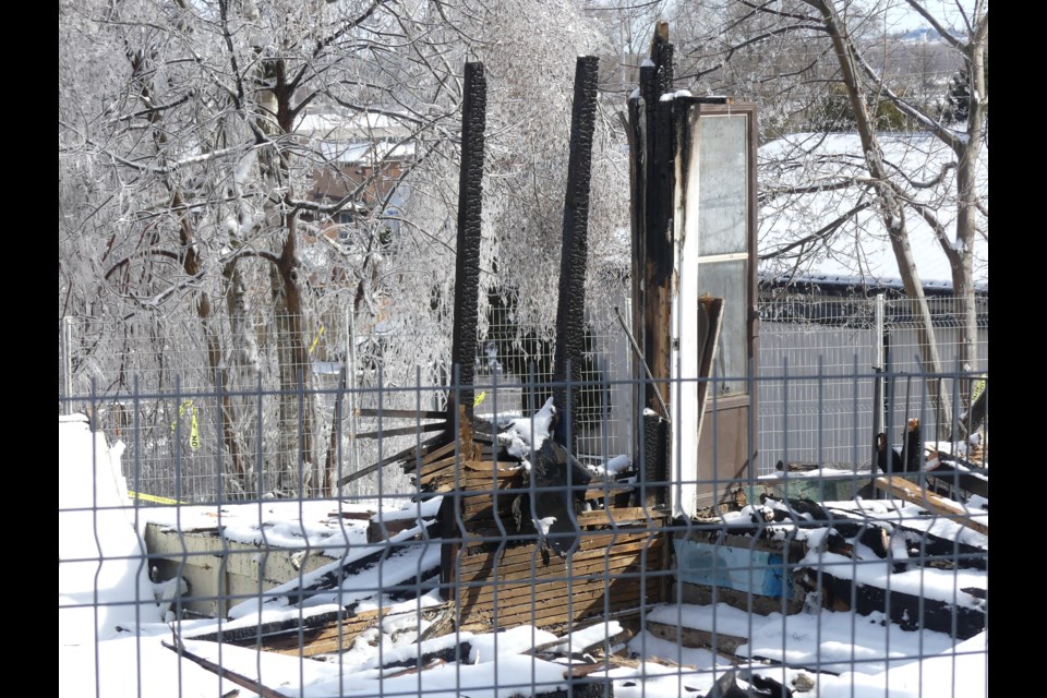 A vacant heritage building in downtown Bradford was demolished after a Feb. 9 fire. Jenni Dunning/BradfordToday